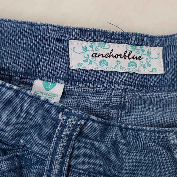 Bundle two pairs girl junior denim distressed shorts size 3 - Picture 8 of 8